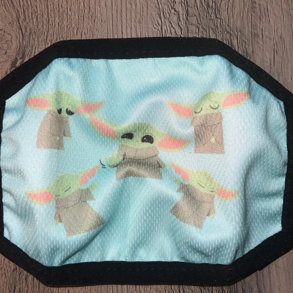 cute dust mask face scarf boys and girls scarves 3 pieces baby yoda